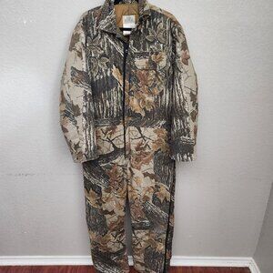Vintage Redhead Camouflage Hunting Coveralls Large Regular Made In USA